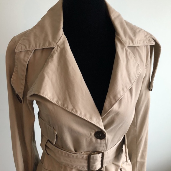 Miss sixty 100% cotton trench coat. Size Xs - Picture 7 of 11